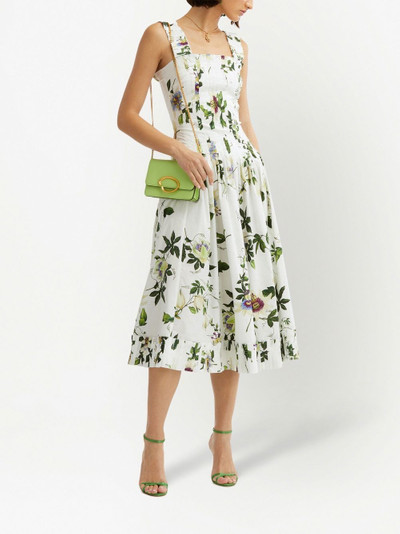 Oscar de la Renta floral-print midi dress outlook