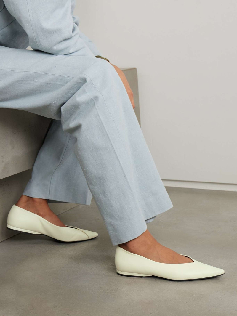 Loulou de Saison Barsi leather ballet flats Cream outlook
