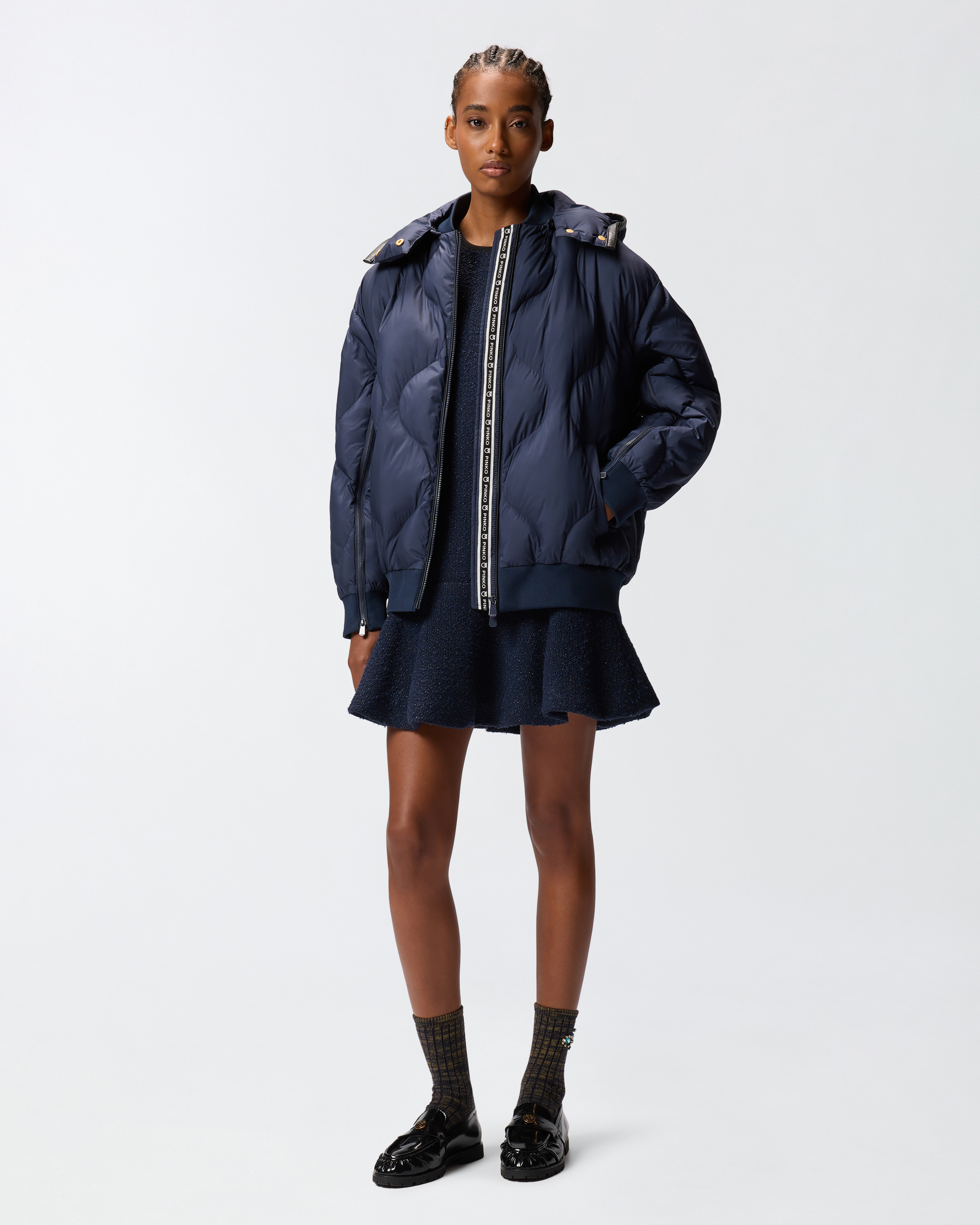 PADDED BOMBER JACKET WITH HOOD - 3