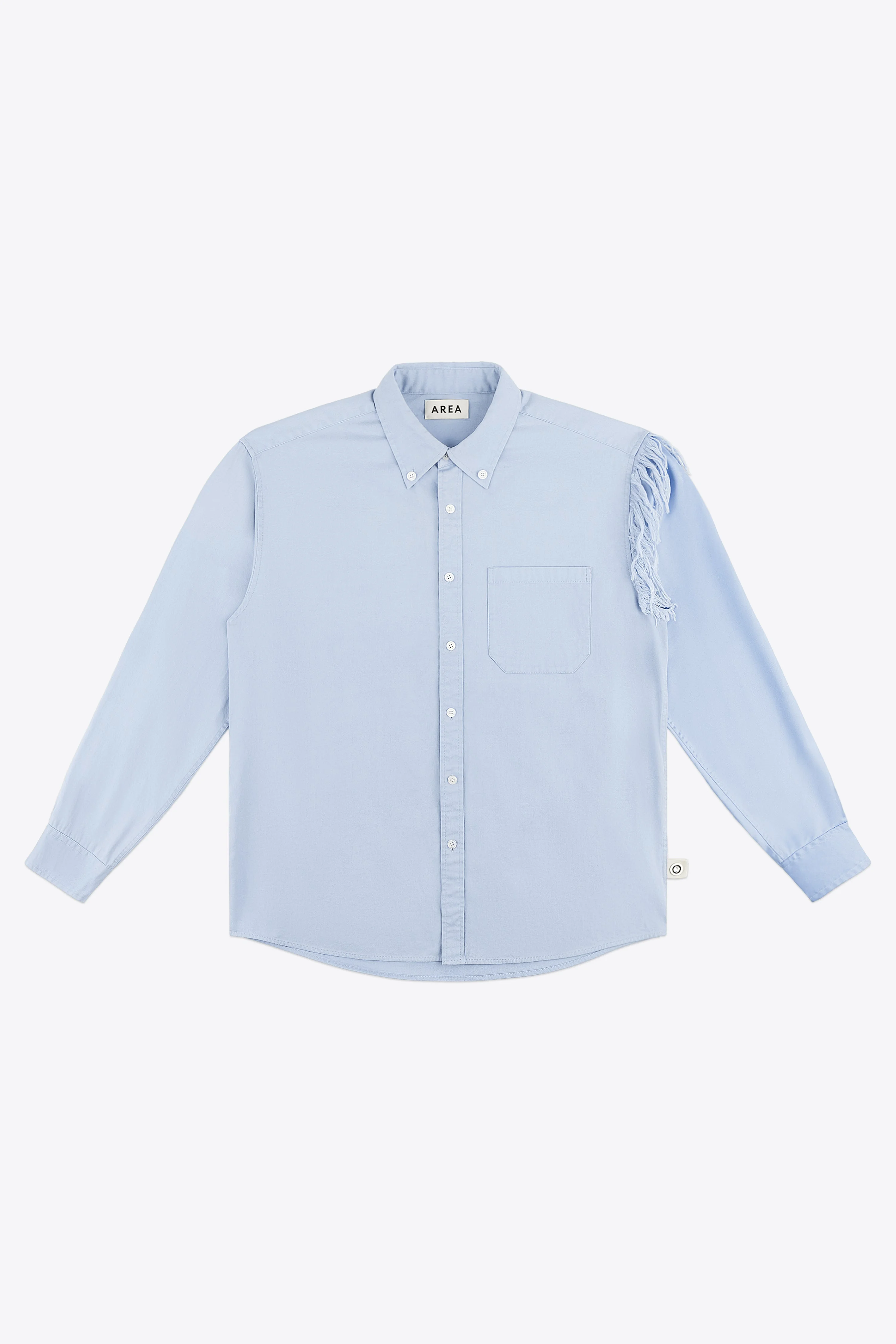 DECONSTRUCTED SATIN OXFORD SHIRT - 1