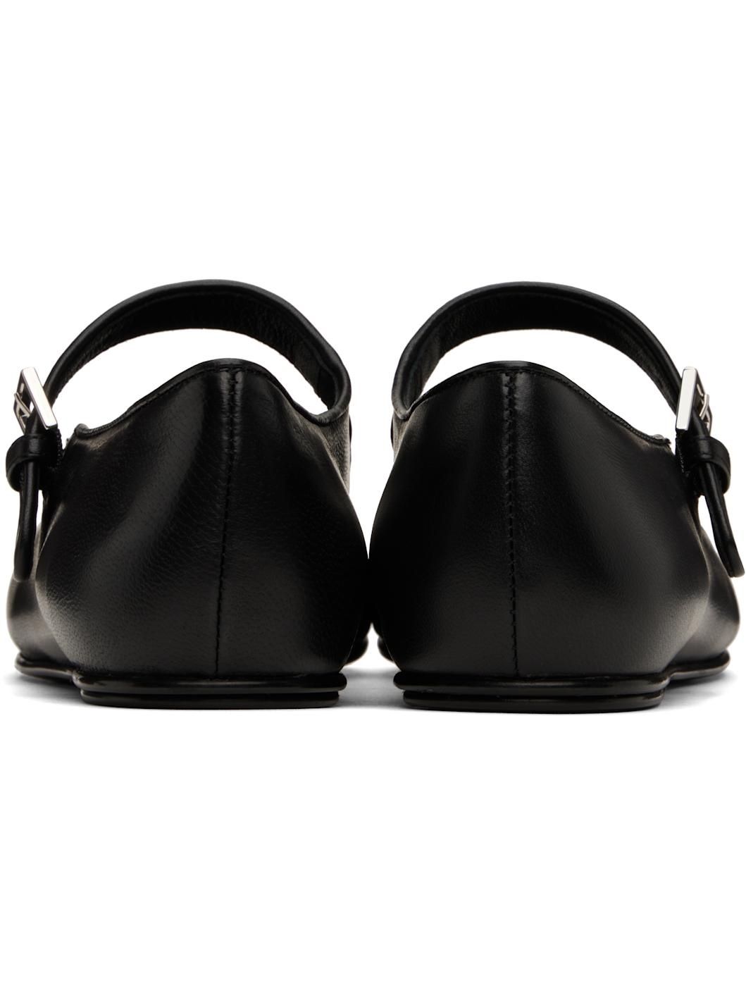 Black Ava Ballerina Flats - 2