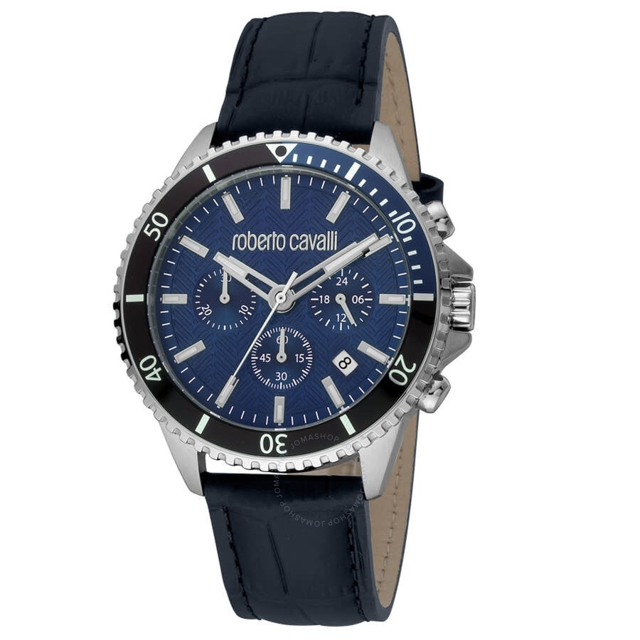 Roberto Cavalli Fashion Watch Chronograph Quartz Blue Dial Men's Watch RC5G049L0025 - 1