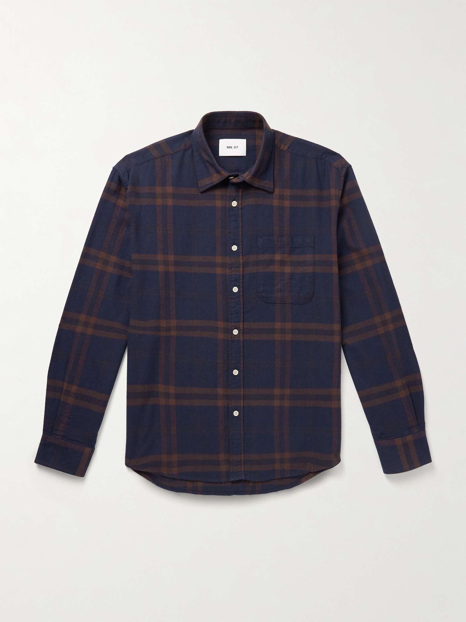 Deon 5465 Checked Organic Cotton-Flannel Shirt - 1