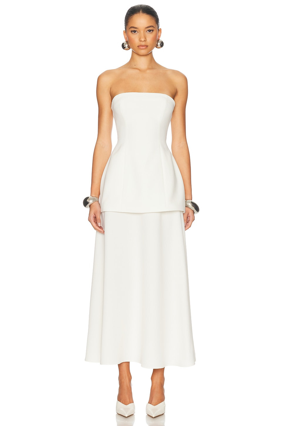 The Heavy Crepe Midi Skirt - 5