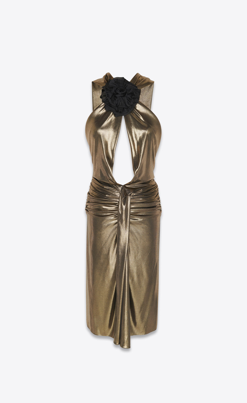 dress in laminated jersey 1