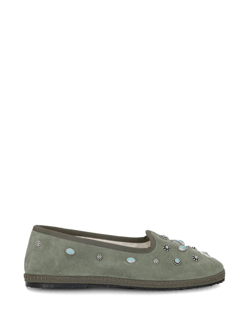 studded suede ballet flats 1