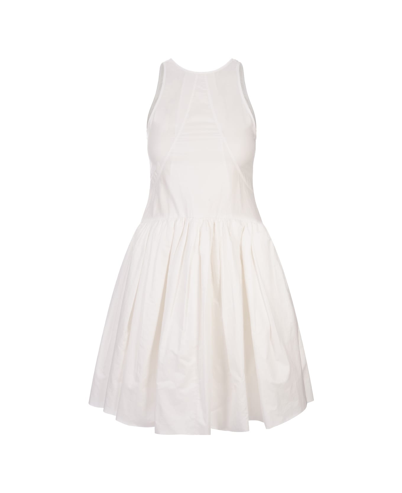 White Mini Sleeveless Dress - 1