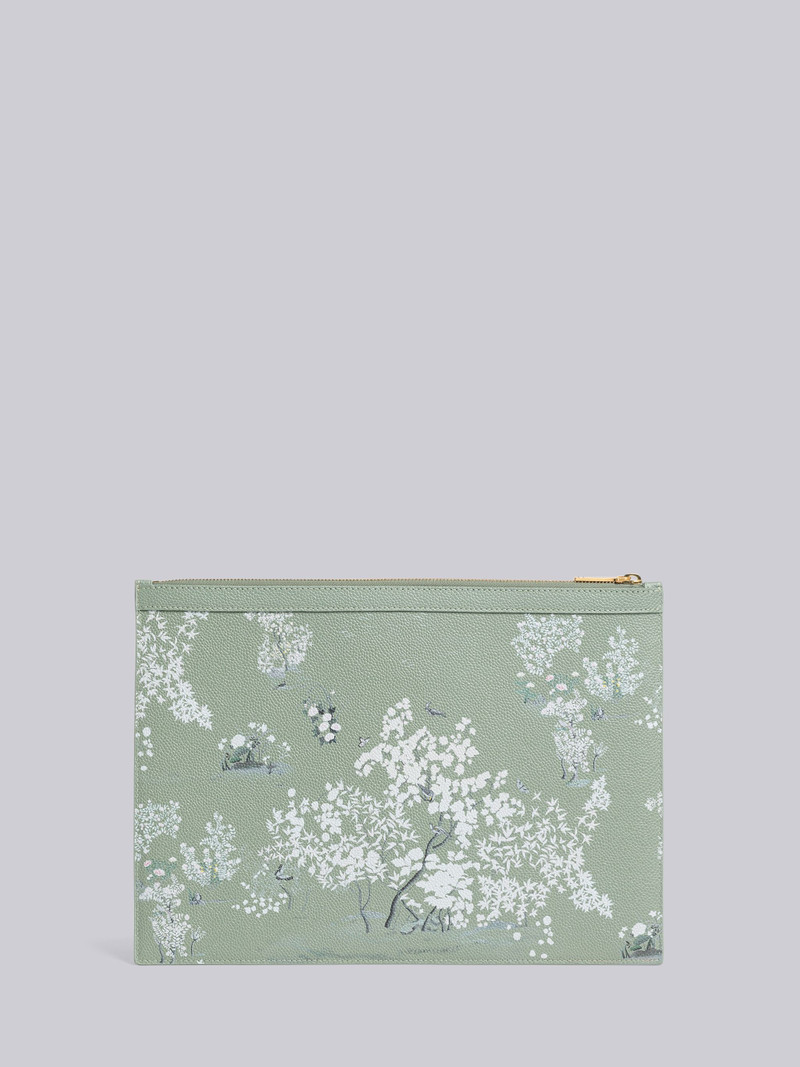 Pebble Grain Leather Toile Medium Document Holder 3