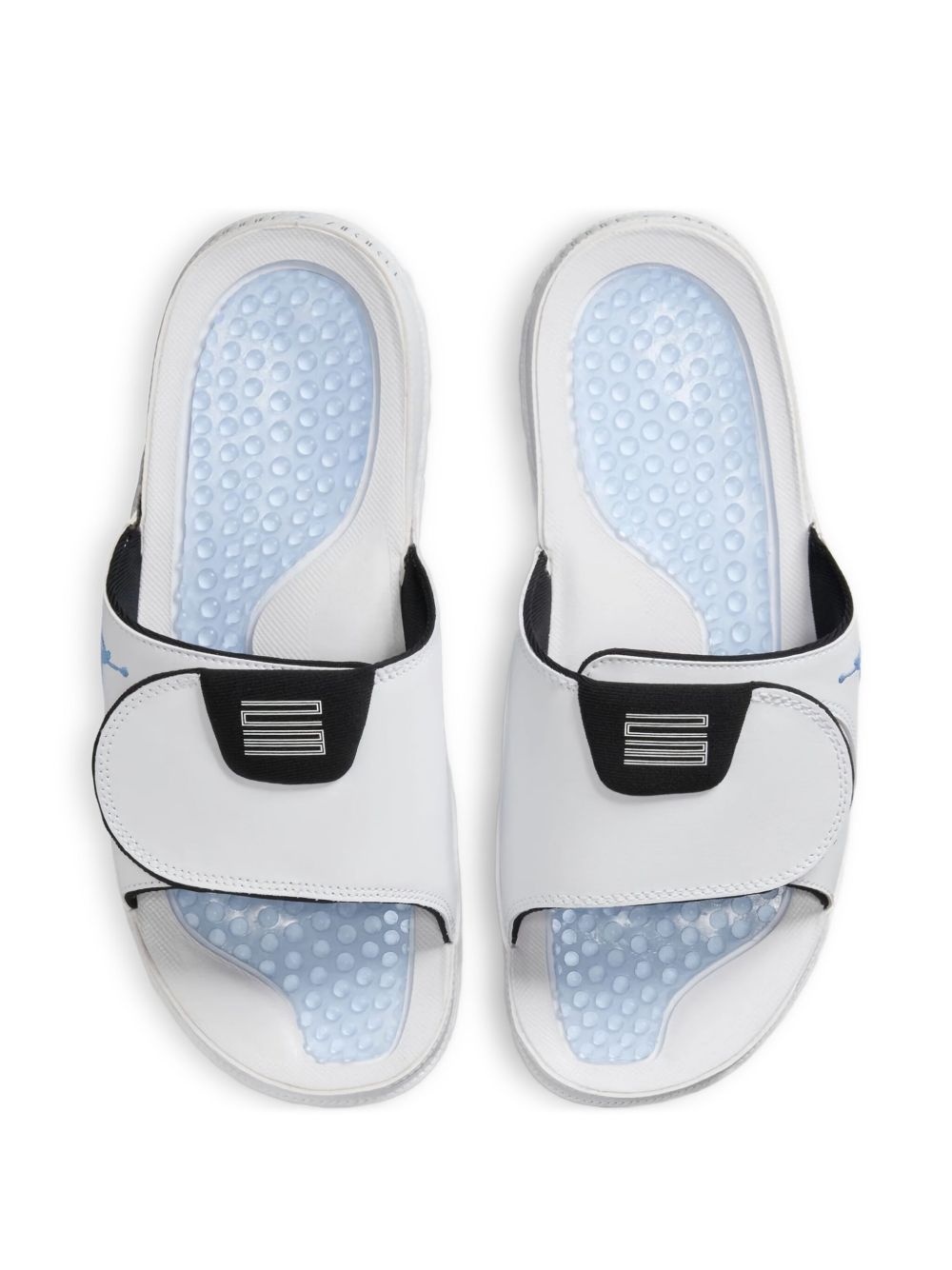 Jordan Hydro XI "White/Black/Legend Blue" slides - 3