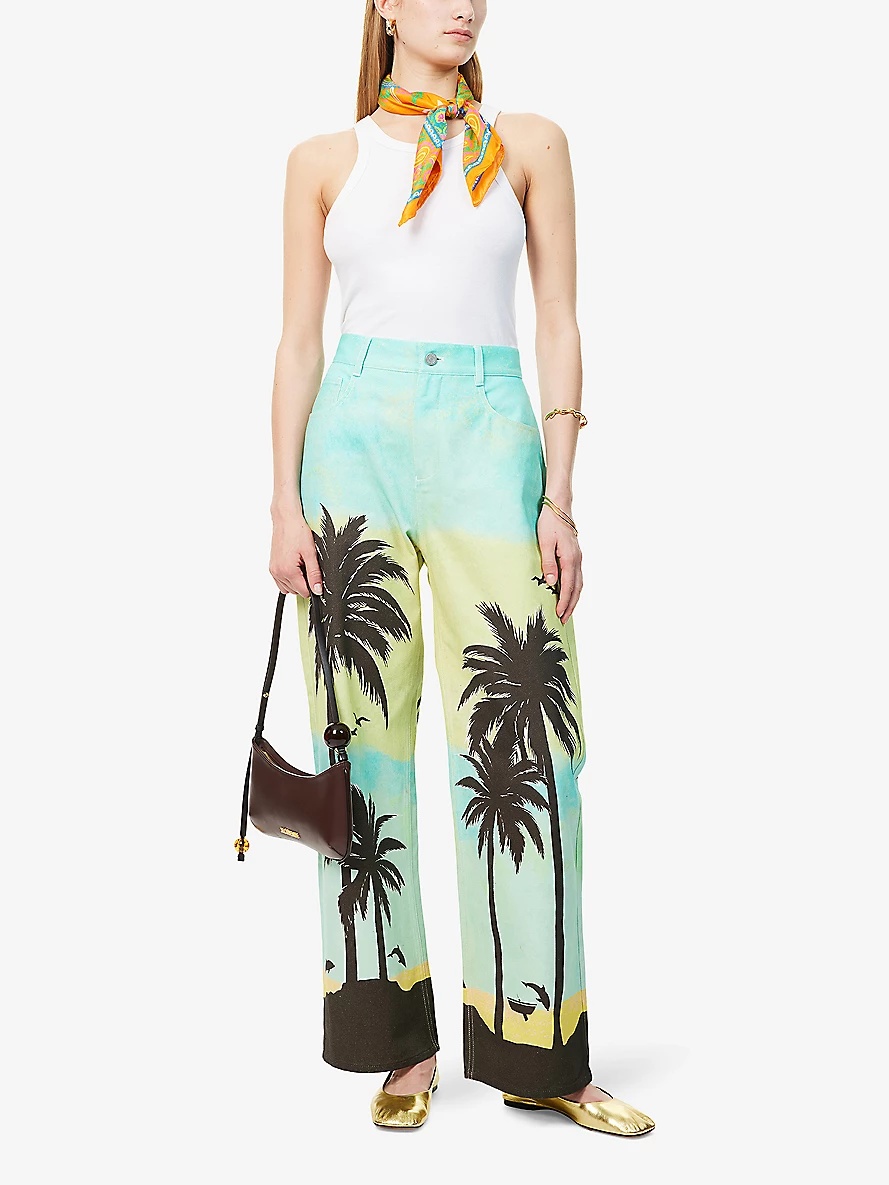 Sail Away Wide-Leg High-Rise Jeans - 2