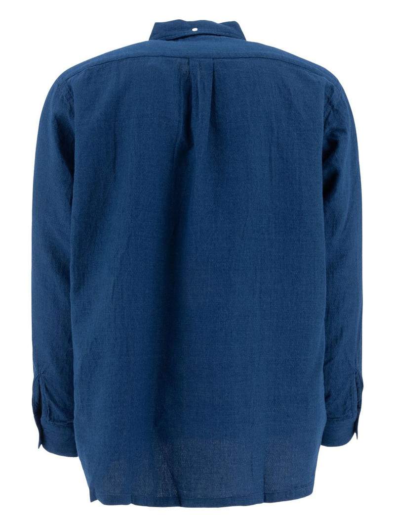 BEAMS PLUS Open B.D. Indigo Panama Double Gauze Navy outlook