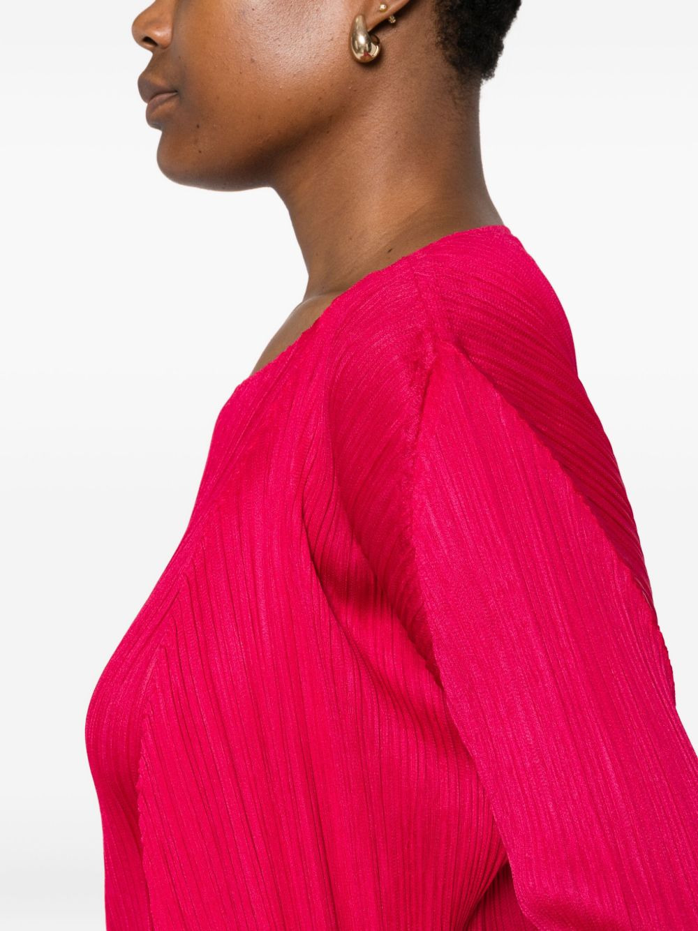 Pleats Please Issey Miyake Women Pleated Midi Cardigan - 4
