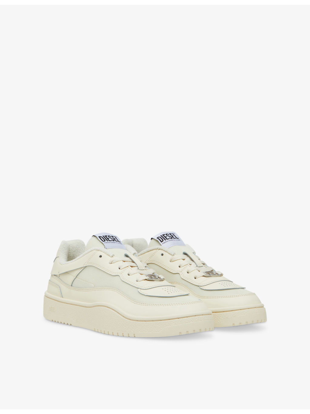 Oval Skate Leather And Fabric Low-Top Trainers - 3