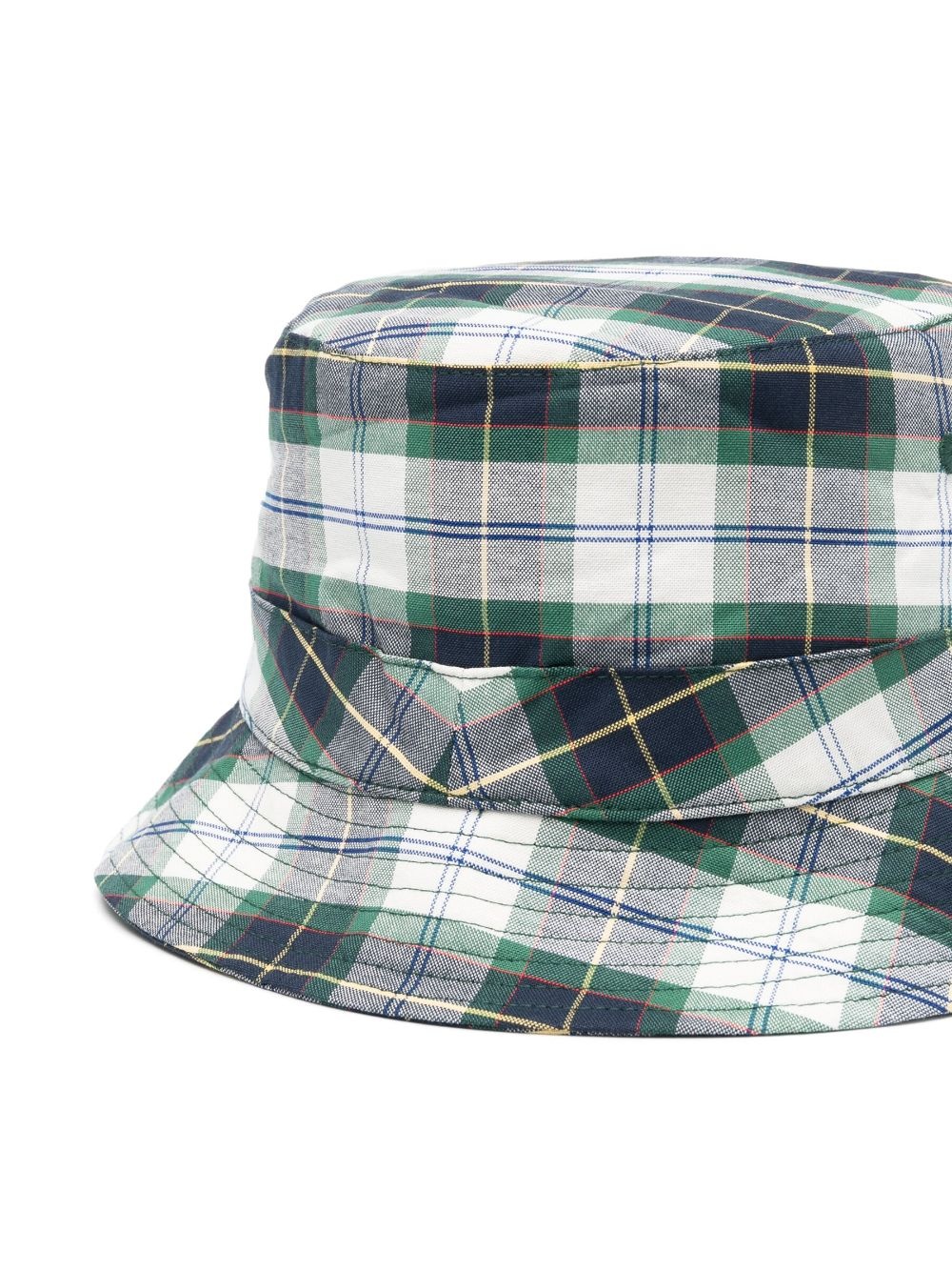 Tartan-print bucket hat - 2