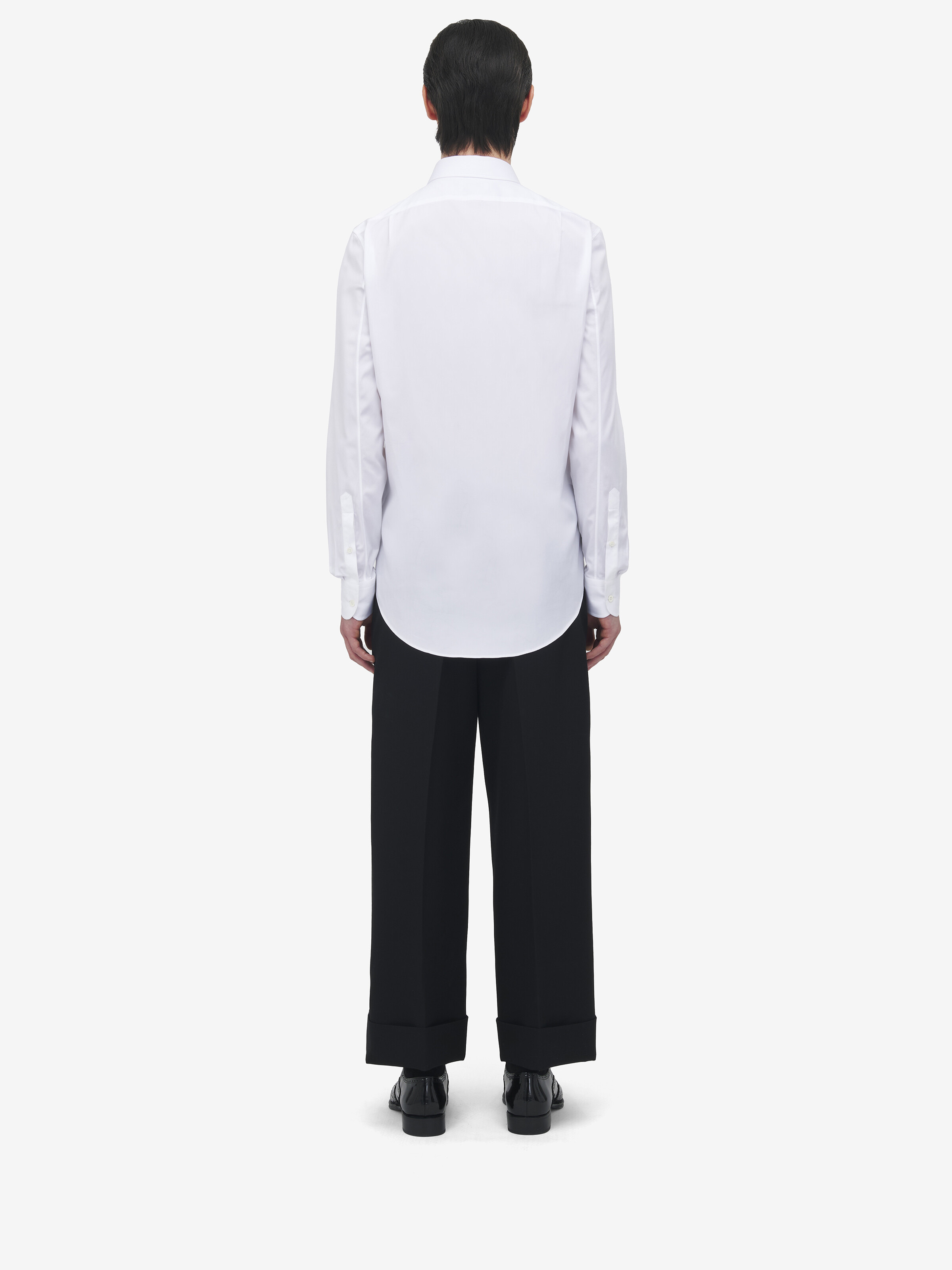 Wide Leg Tuxedo Trousers - 5