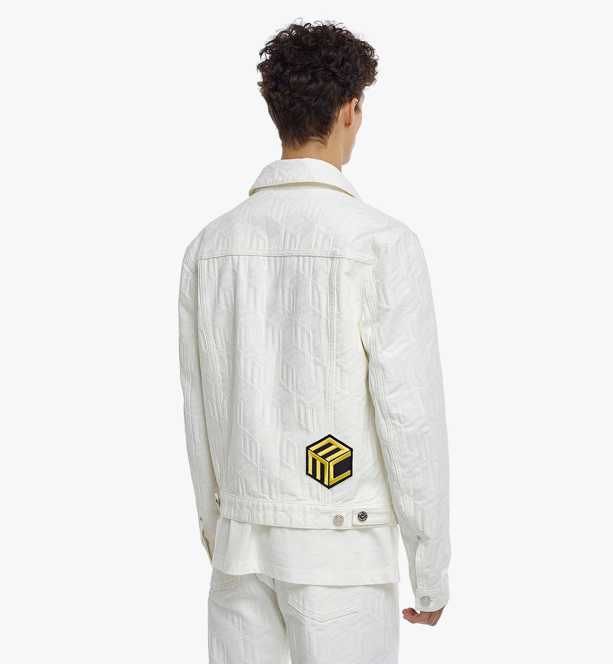 Men’s Cubic Monogram Denim Jacket in Sustainable Cotton - 4
