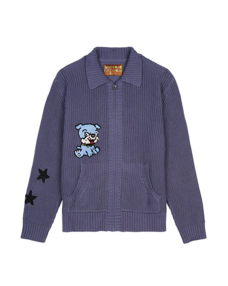 Brain Dead x Hysteric Mini Crochet Zip Cardigan - Blue 1
