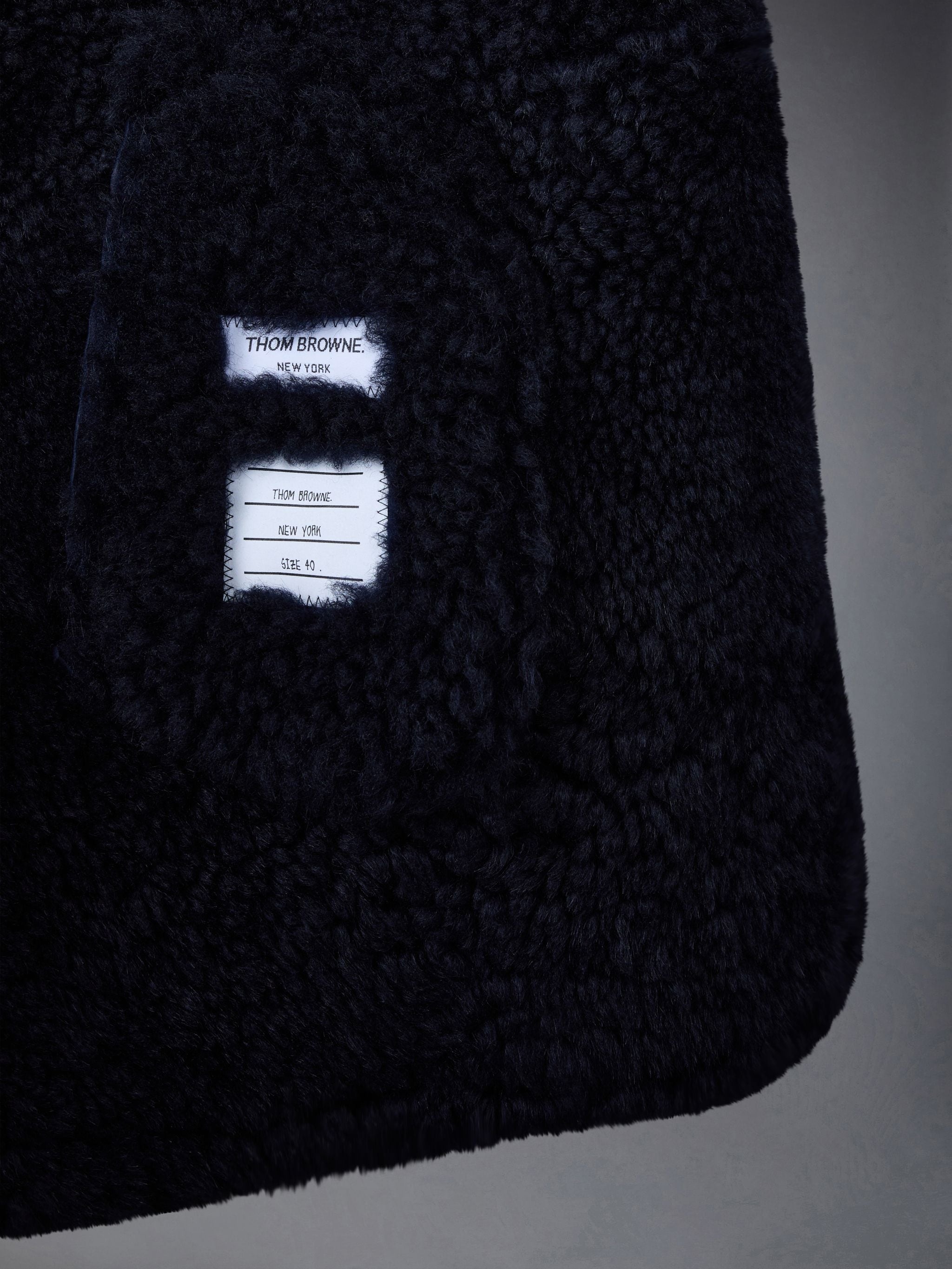 Shearling Pea Coat - 5