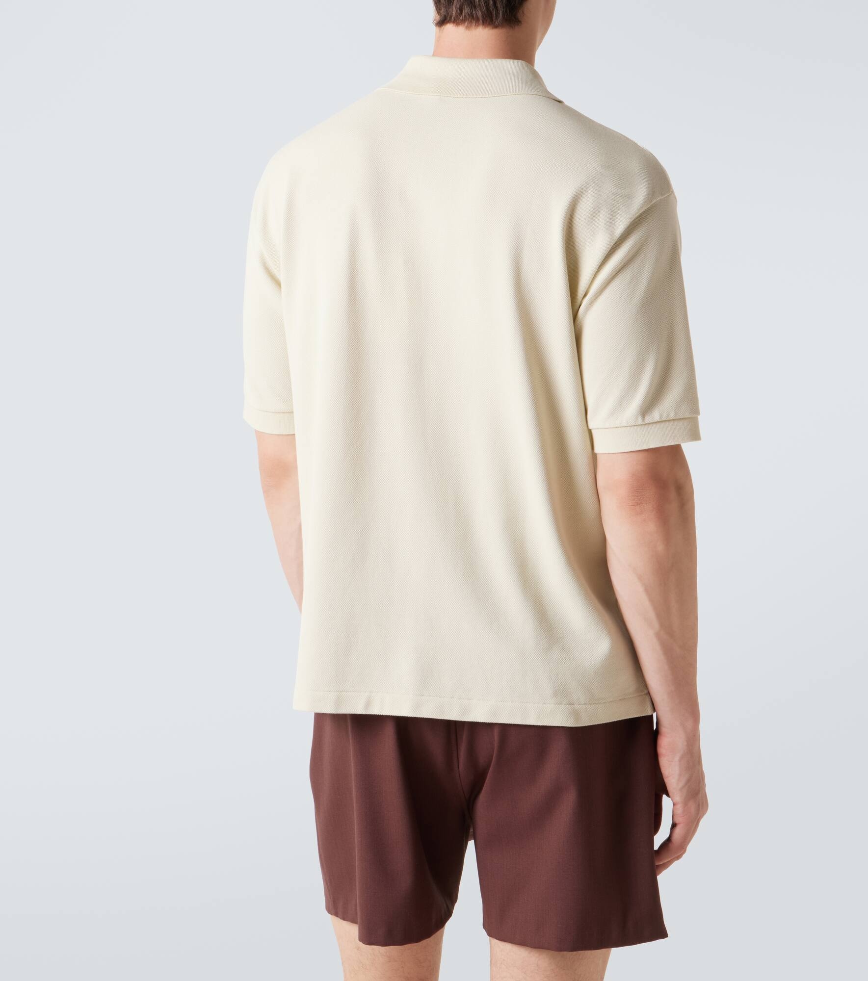 Cotton piqué polo shirt - 4