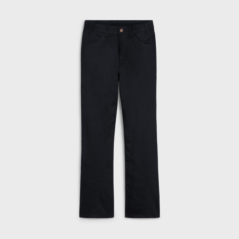 DYLAN FLARED JEANS IN PURE BLACK WASH DENIM 1