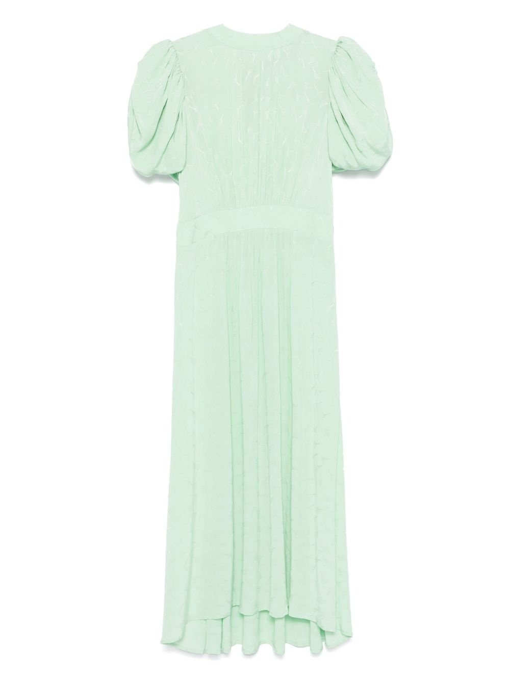 floral-jacquard midi dress - 2