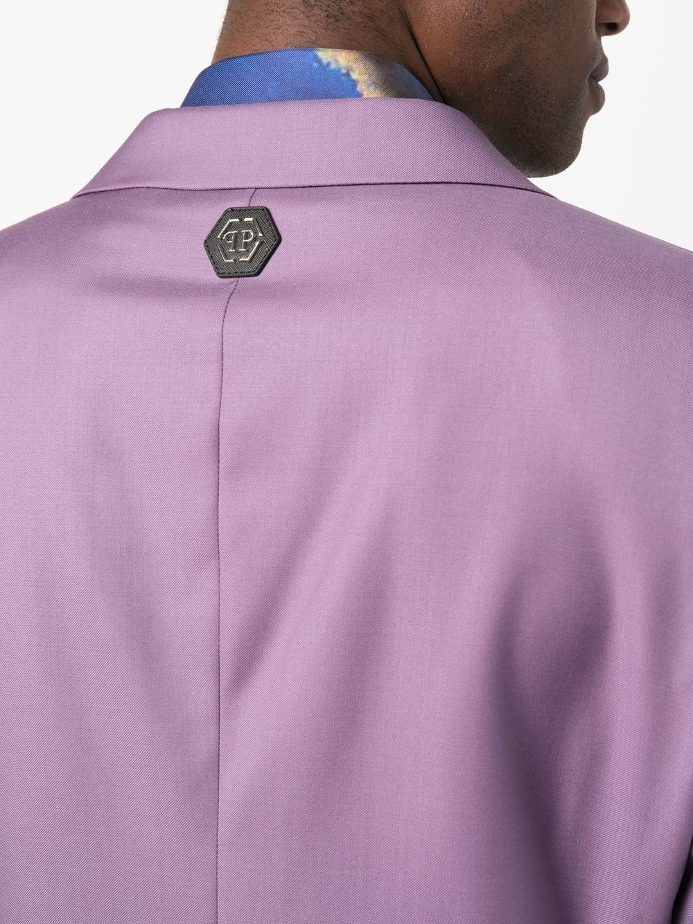 logo-plaque single-breasted suit - 5