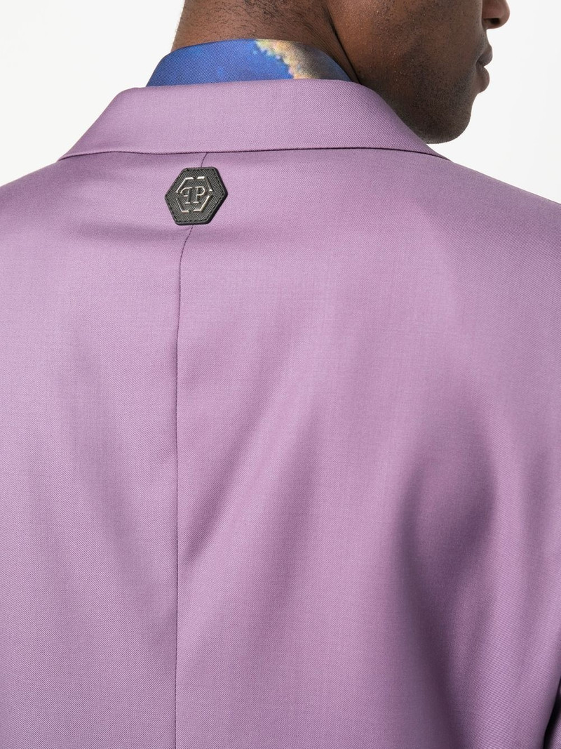 logo-plaque single-breasted suit 5
