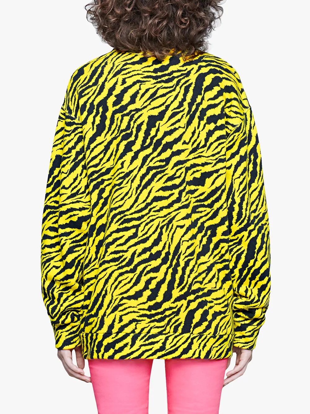 Oversize sweatshirt with zebra print - 4