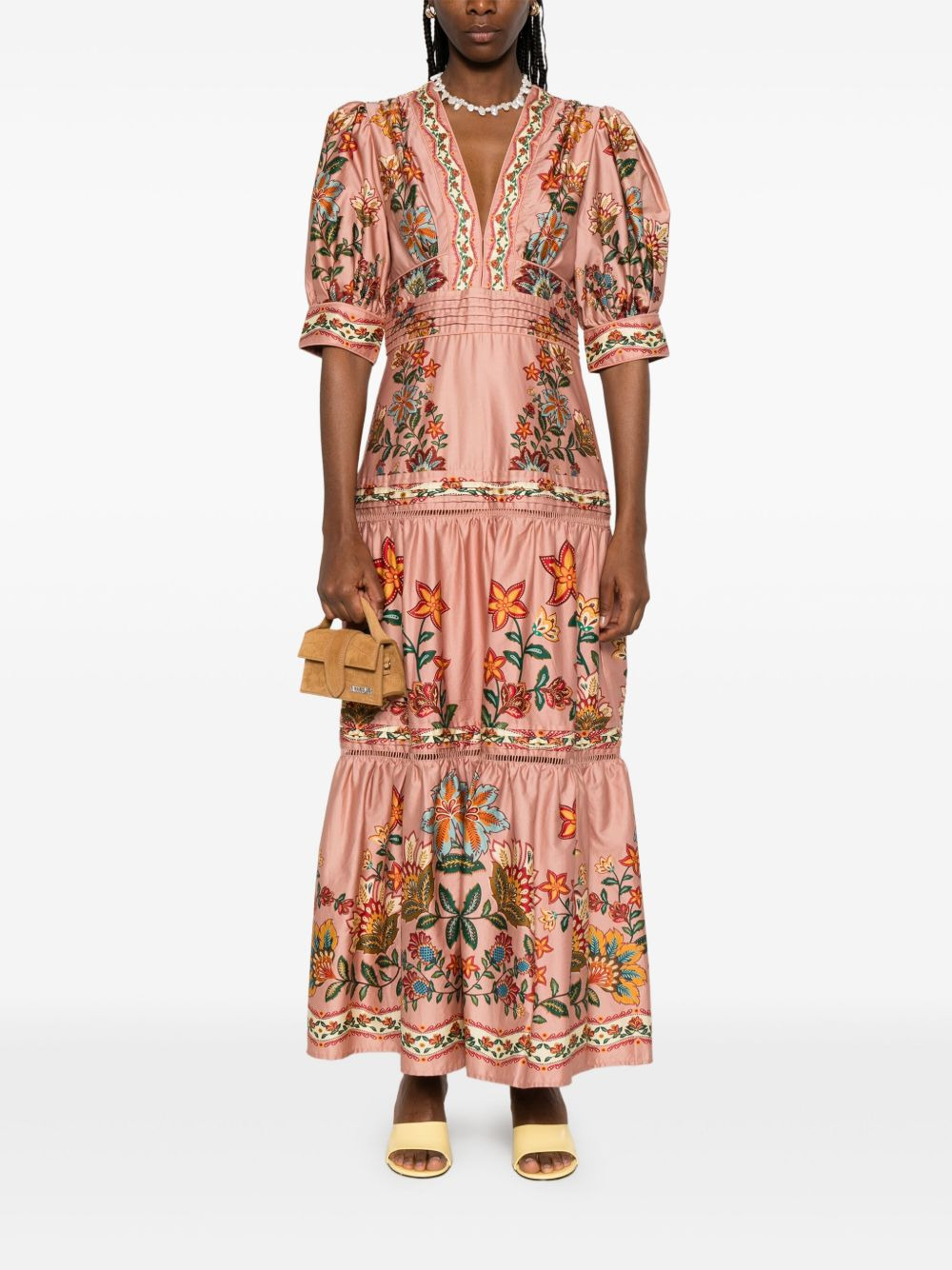 short-sleeve maxi dress - 2