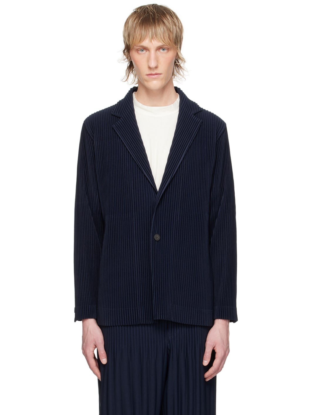 Navy Basics Blazer - 1