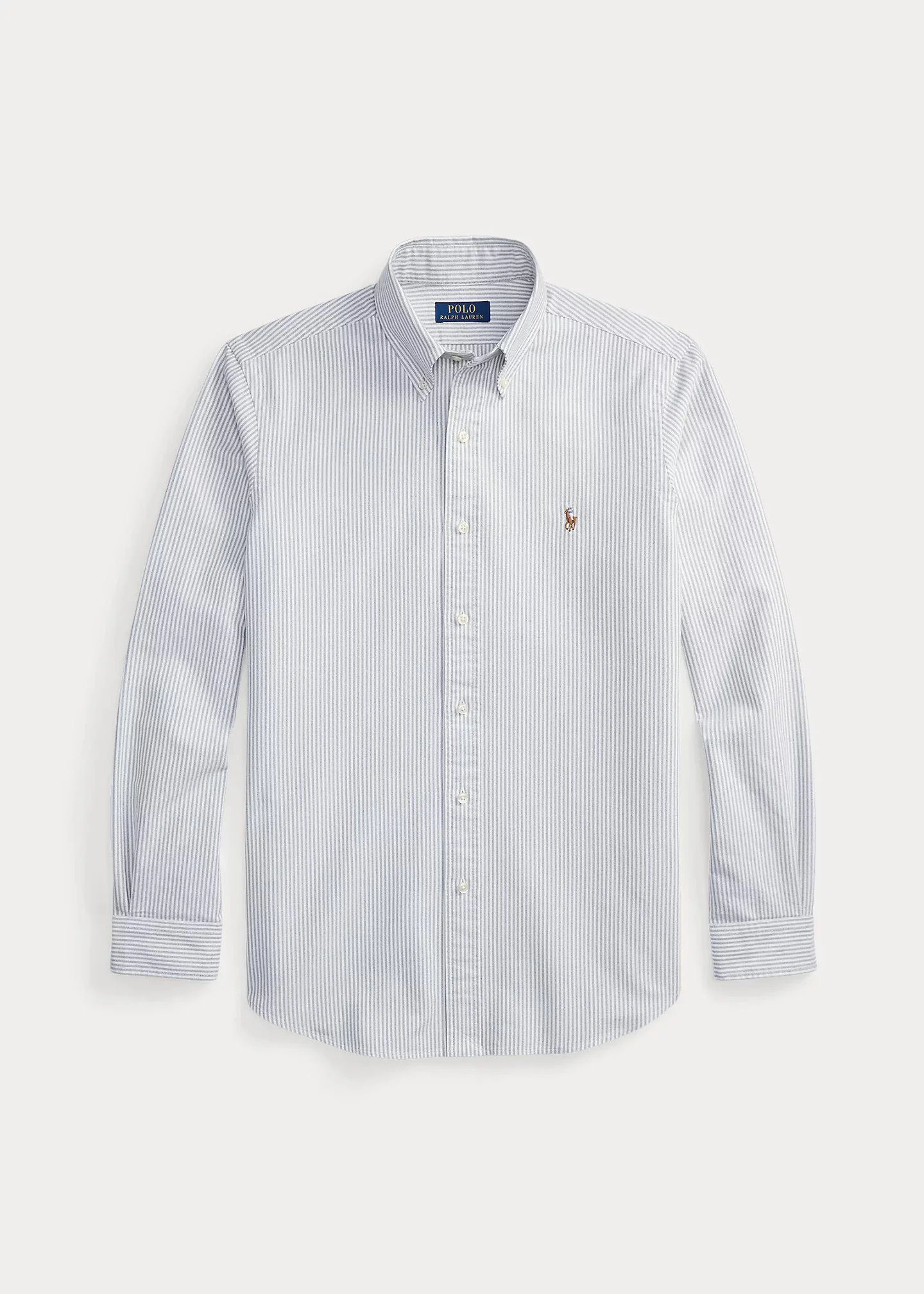 Slim Fit Striped Oxford Shirt - 1