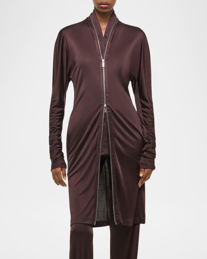 Helmut Lang Liquid Jersey Zip Infinity Dress outlook