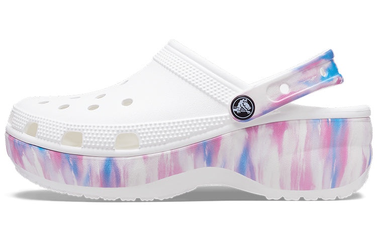 (WMNS) Crocs Classic Platform Dream Clog 'White Purple' 207580-94S - 2
