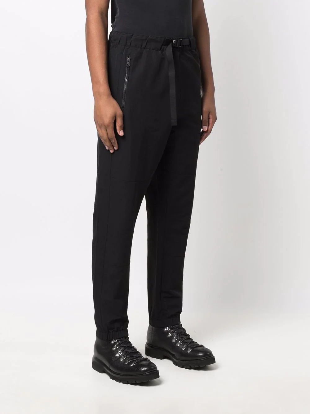 logo-print slim-fit trousers - 5