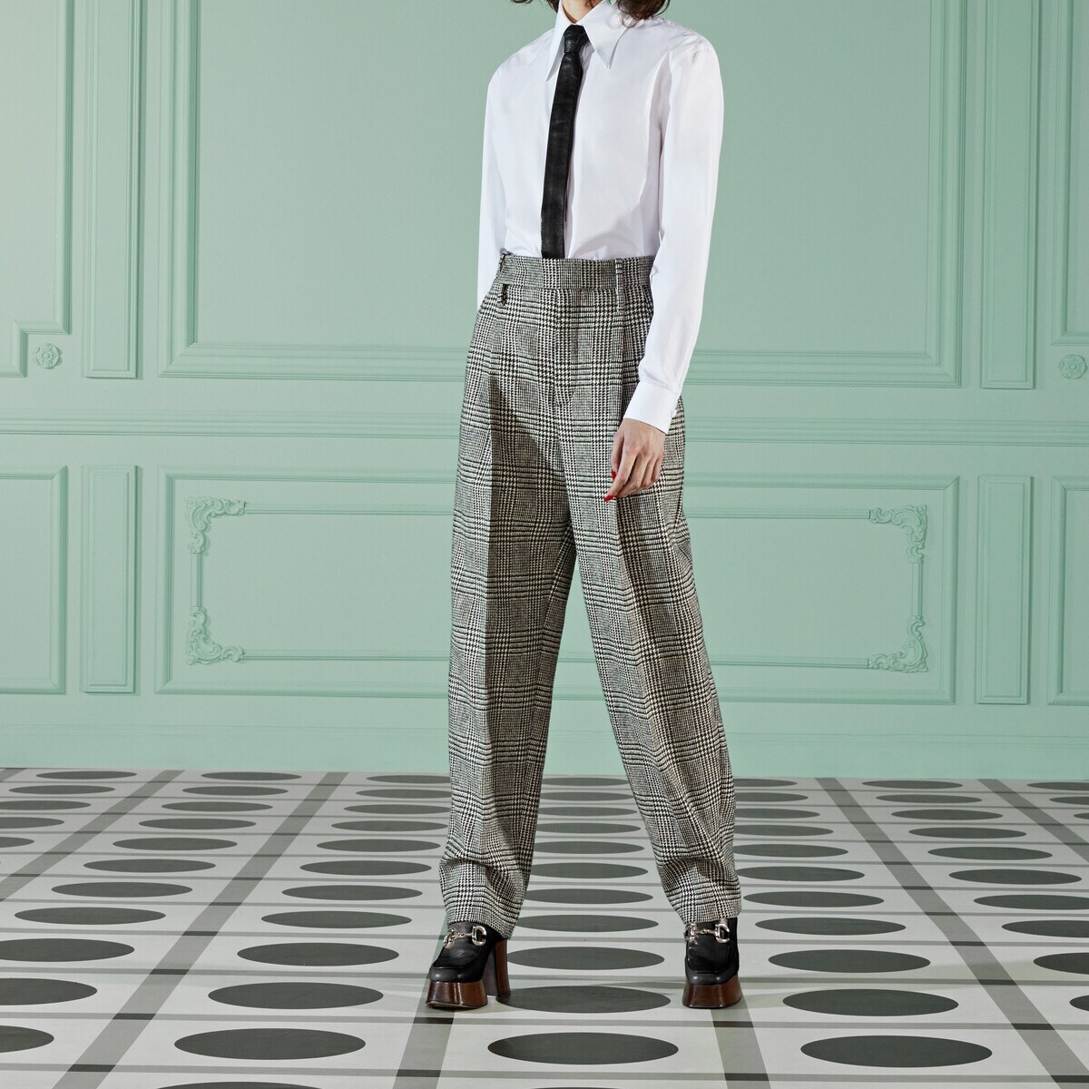 Prince of Wales wool pant - 6