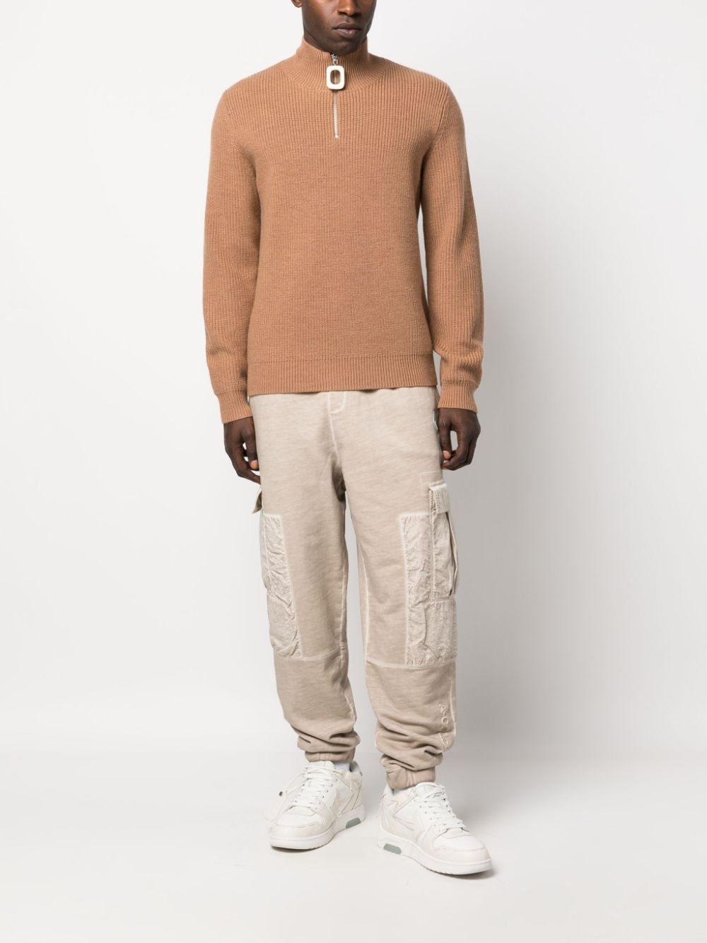 cotton cargo track pants - 2