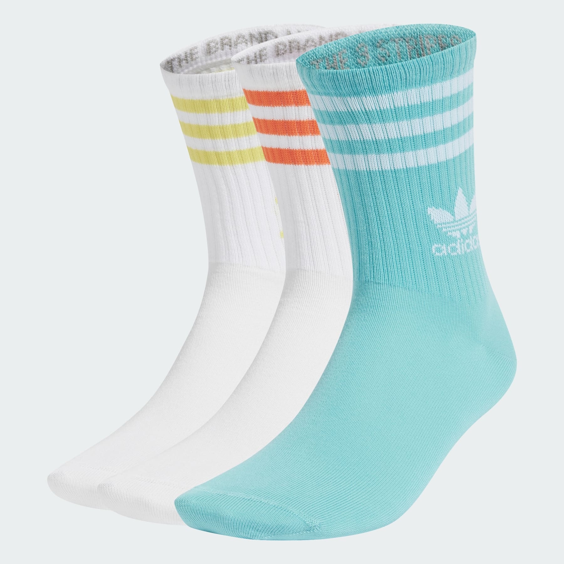 Mid Cut Crew Socks 3 Pairs - 1