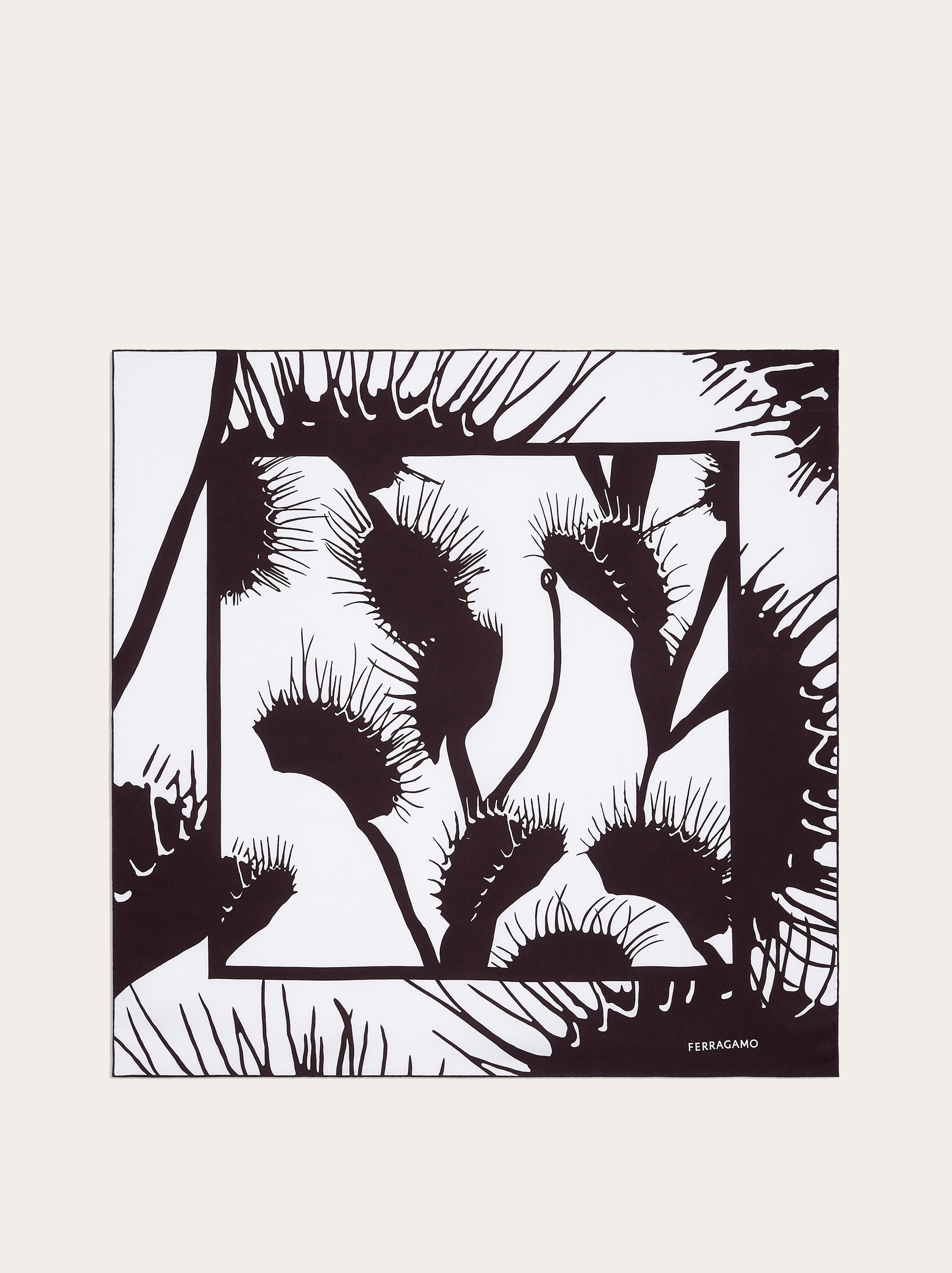 Venus print silk foulard - 1
