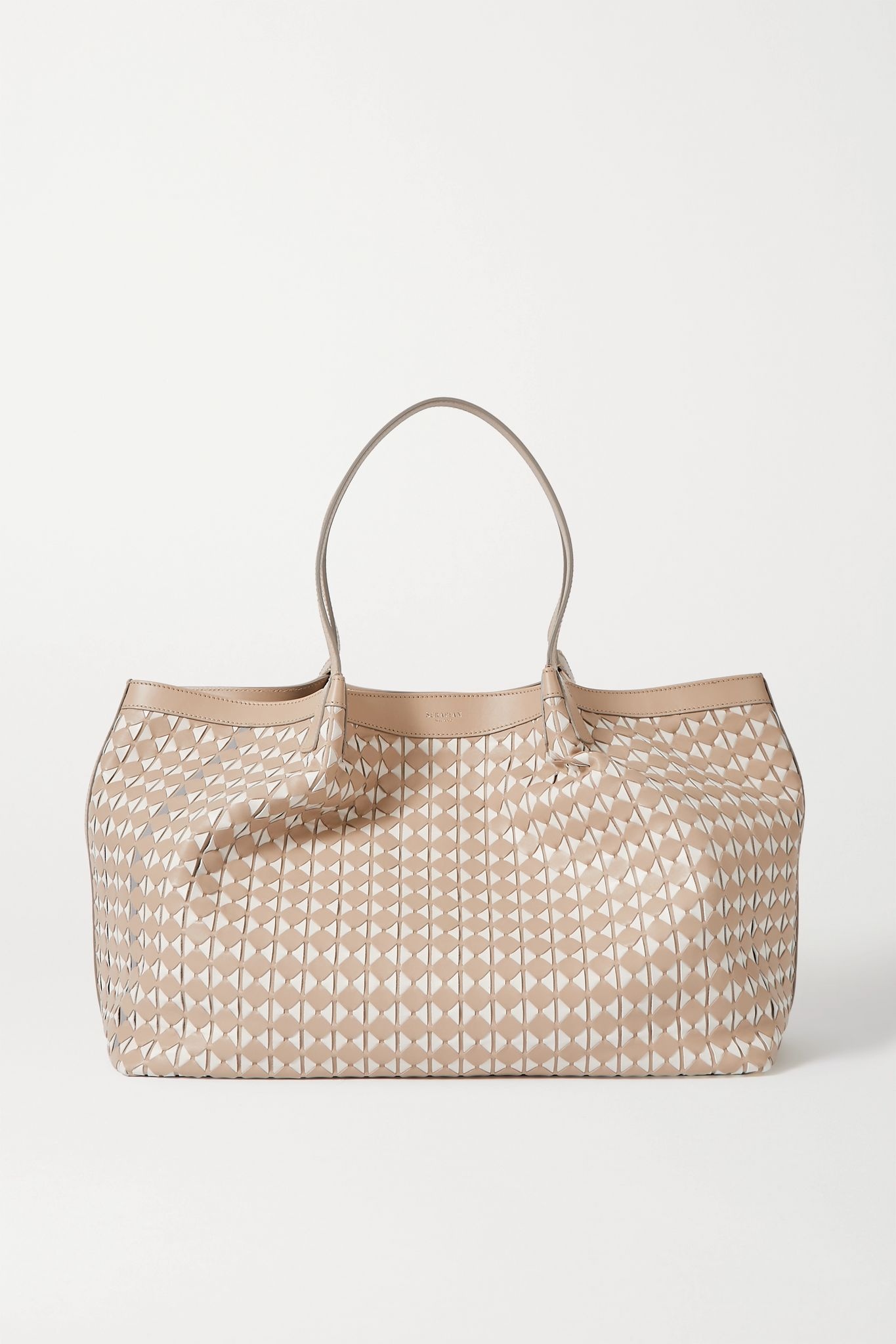 Secret medium woven leather tote - 1