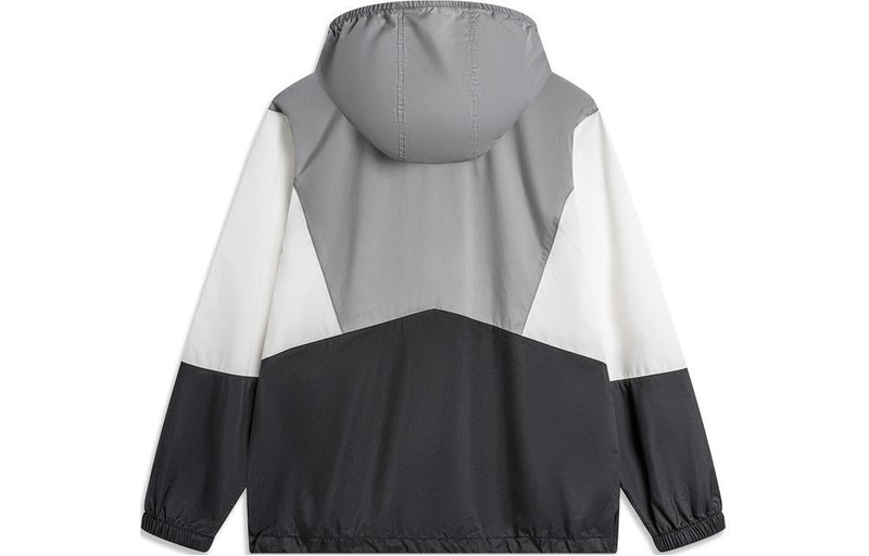Li-Ning Li-Ning Color Block Windbreaker 'White Grey Black' AFDU363-1 outlook