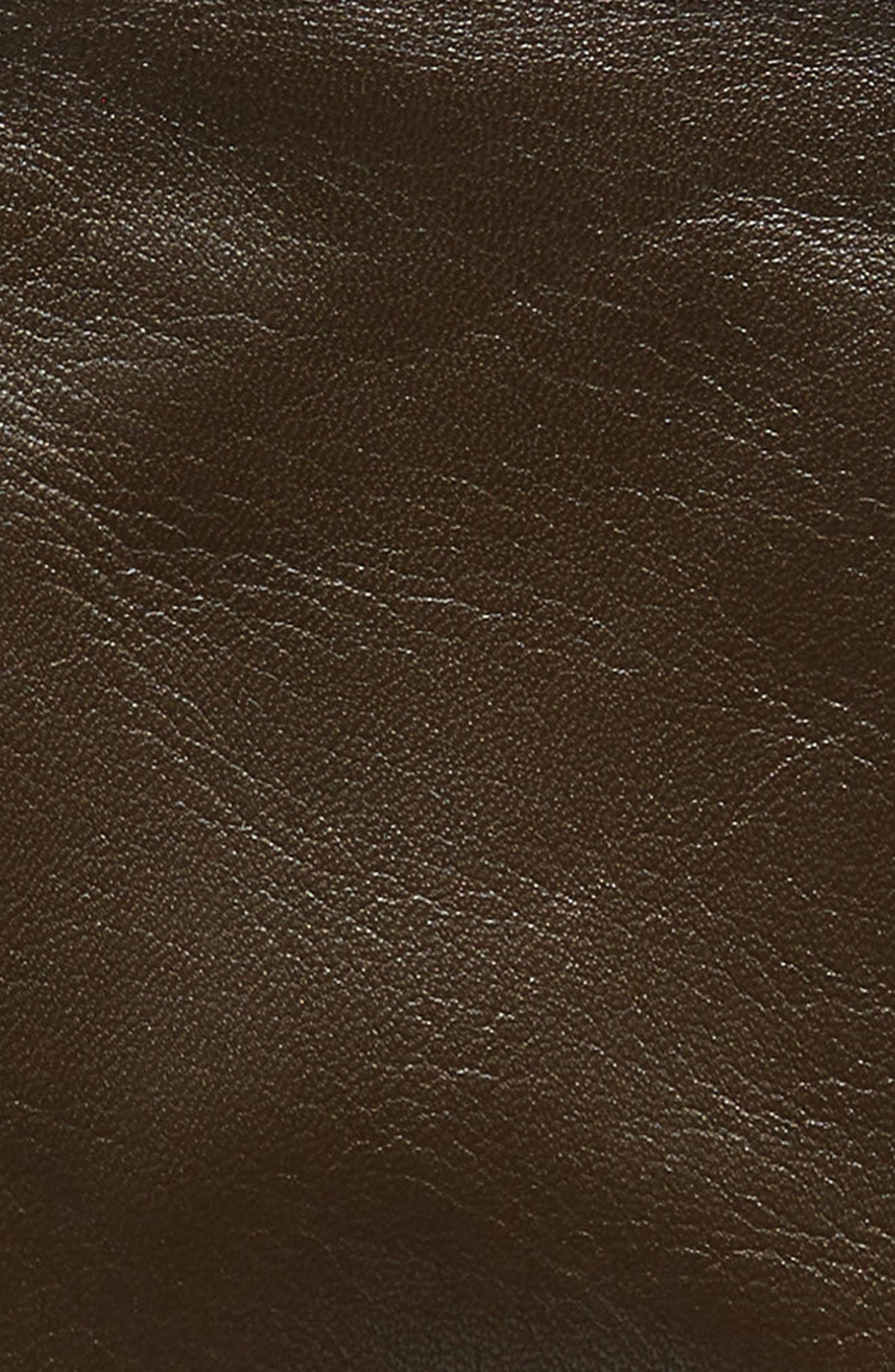 Saint Laurent Cassandre Logo Cashmere Lined Leather Gloves in Kaki/Gold at Nordstrom - 2