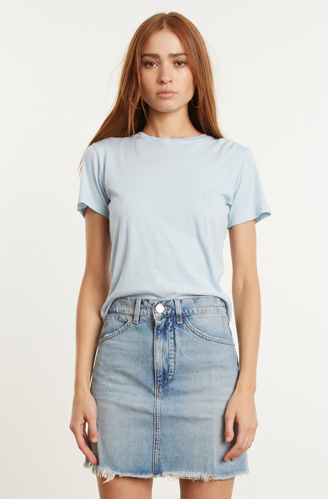 BABY BLUE COTTON BABY TEE - 2