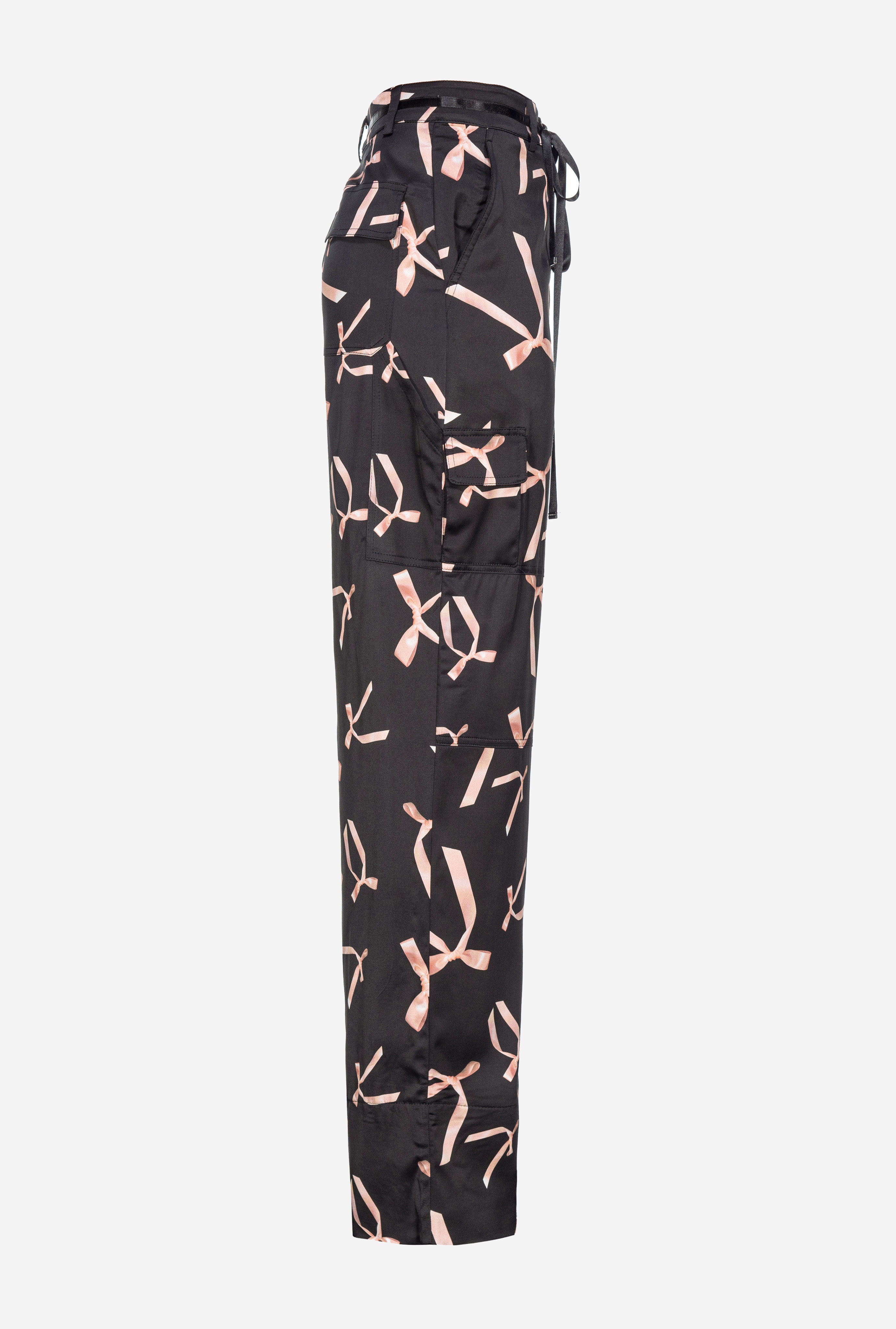PINKO REIMAGINE BOW-PRINT CARGO TROUSERS BY PATRICK MCDOWELL - 5