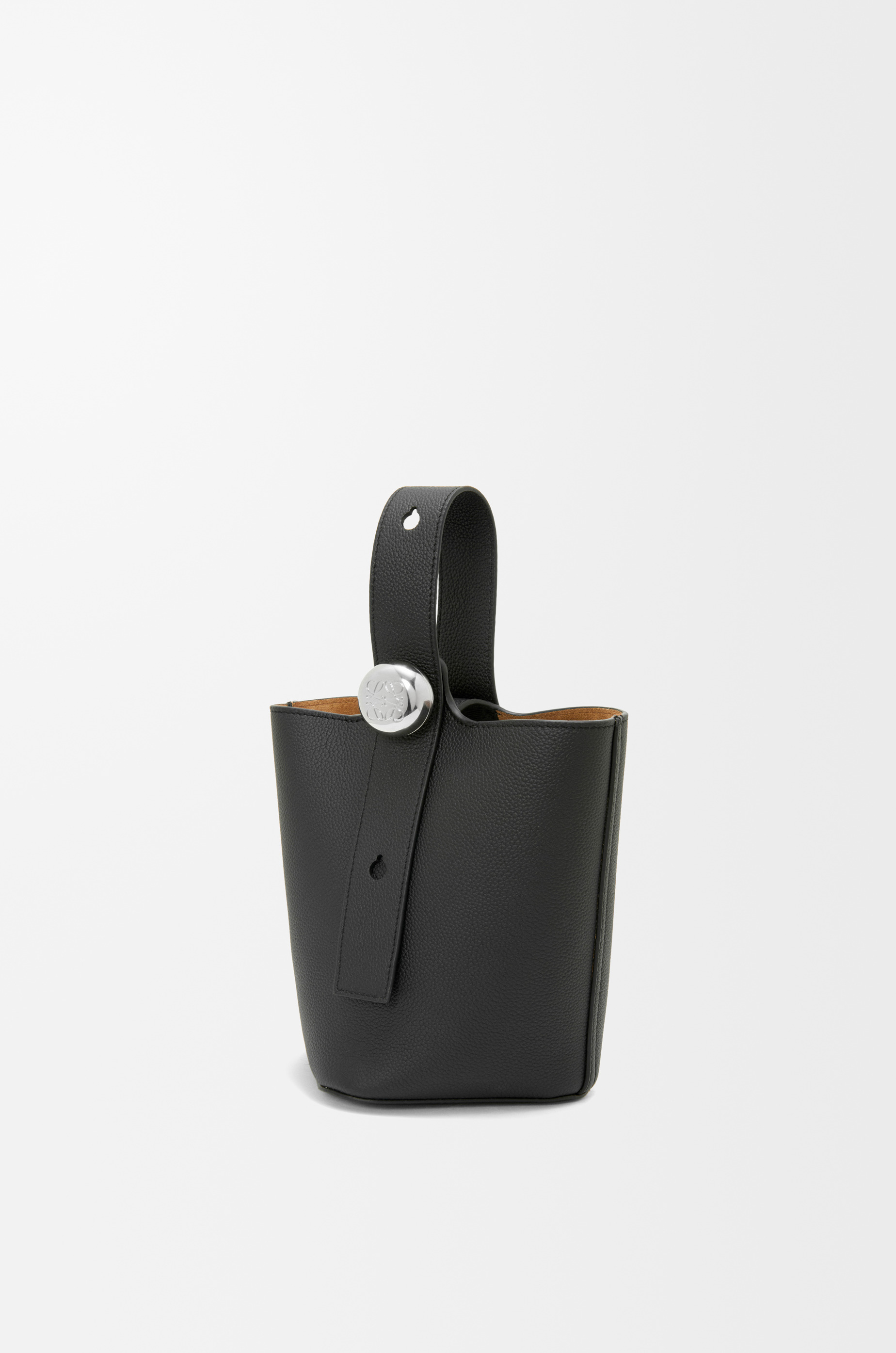 Mini Pebble Bucket bag in soft grained calfskin - 2
