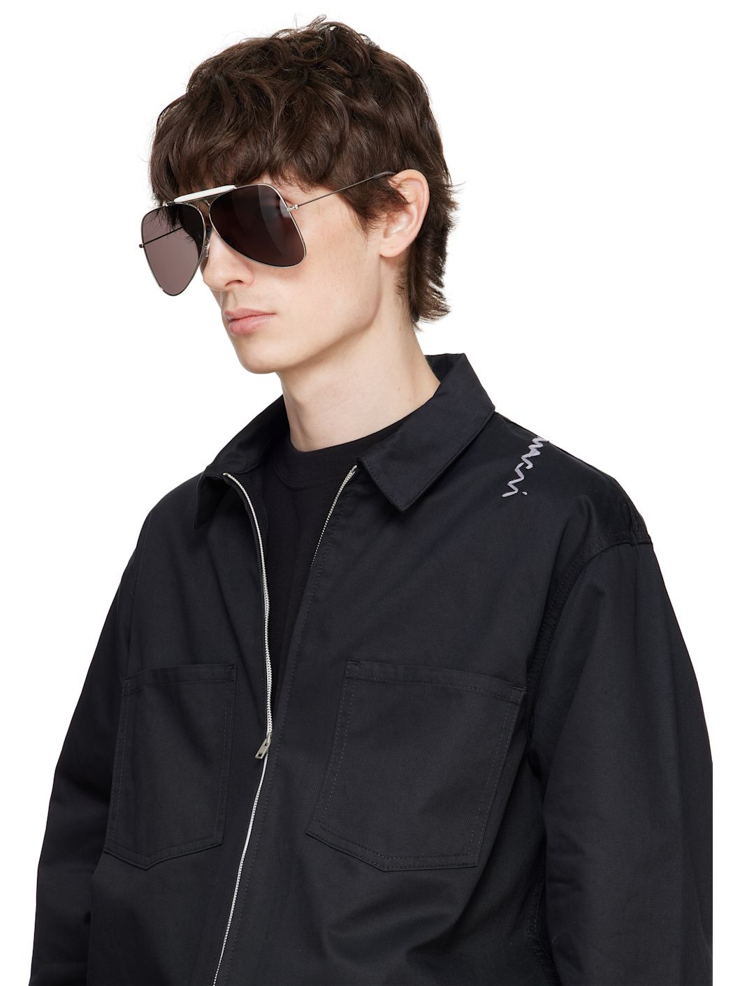 Silver Show Pilot Sunglasses - 4