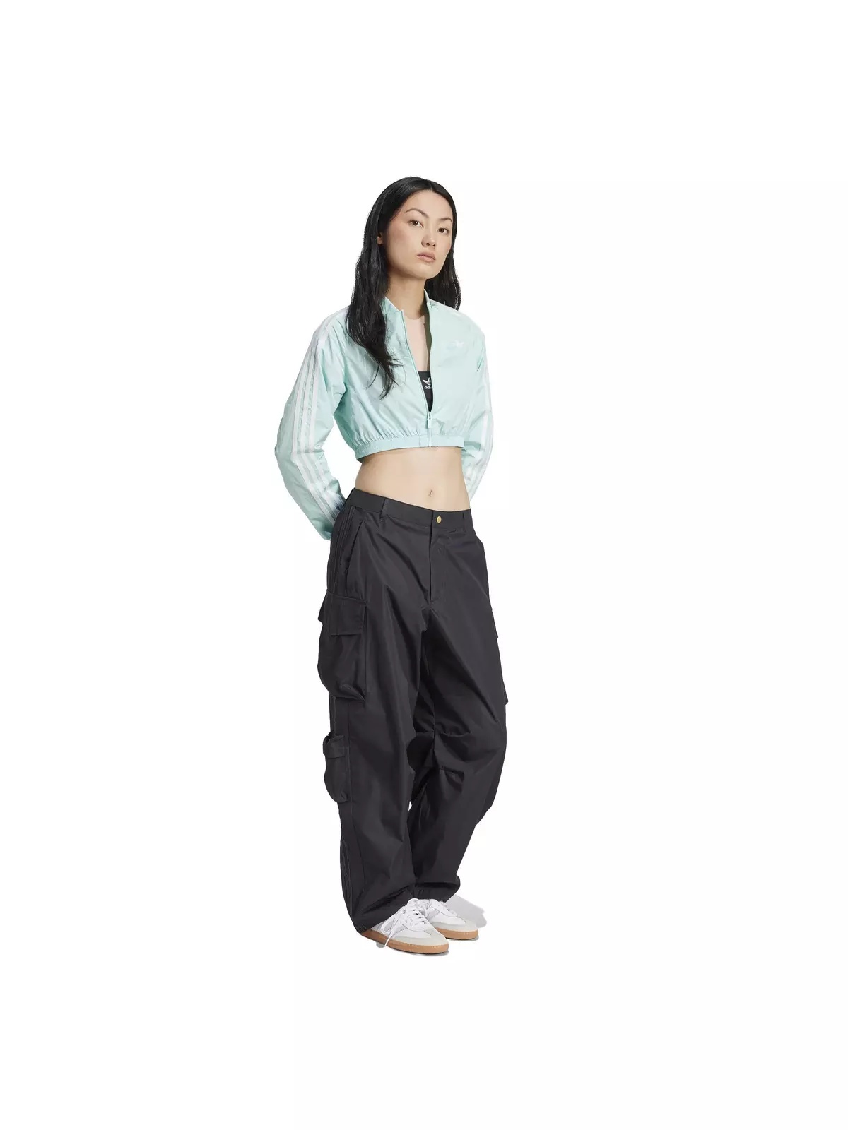 Originals Women's Adicolor Teamgeist Cropped Track Top -Turquoise - 5