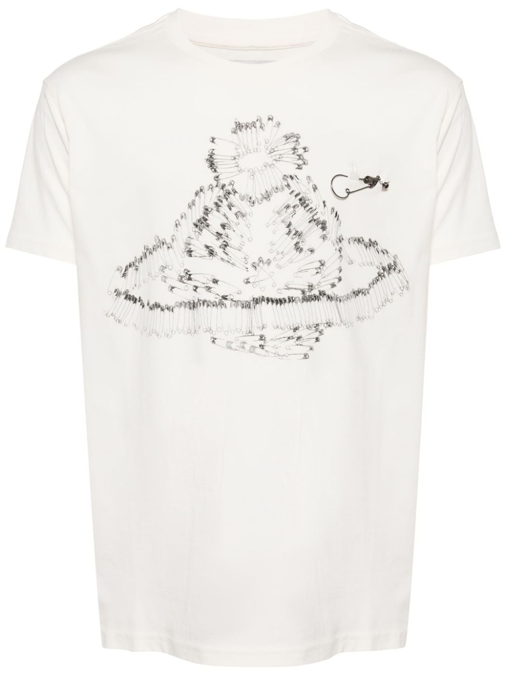 metal appliquÃ© cotton t-shirt - 1