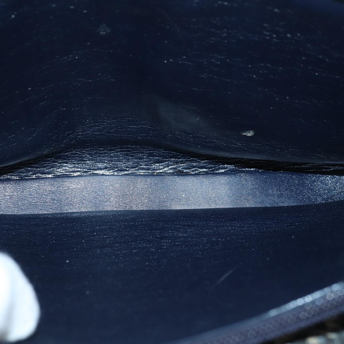 DIOR Trotter Canvas Hand Bag Canvas Navy - 16