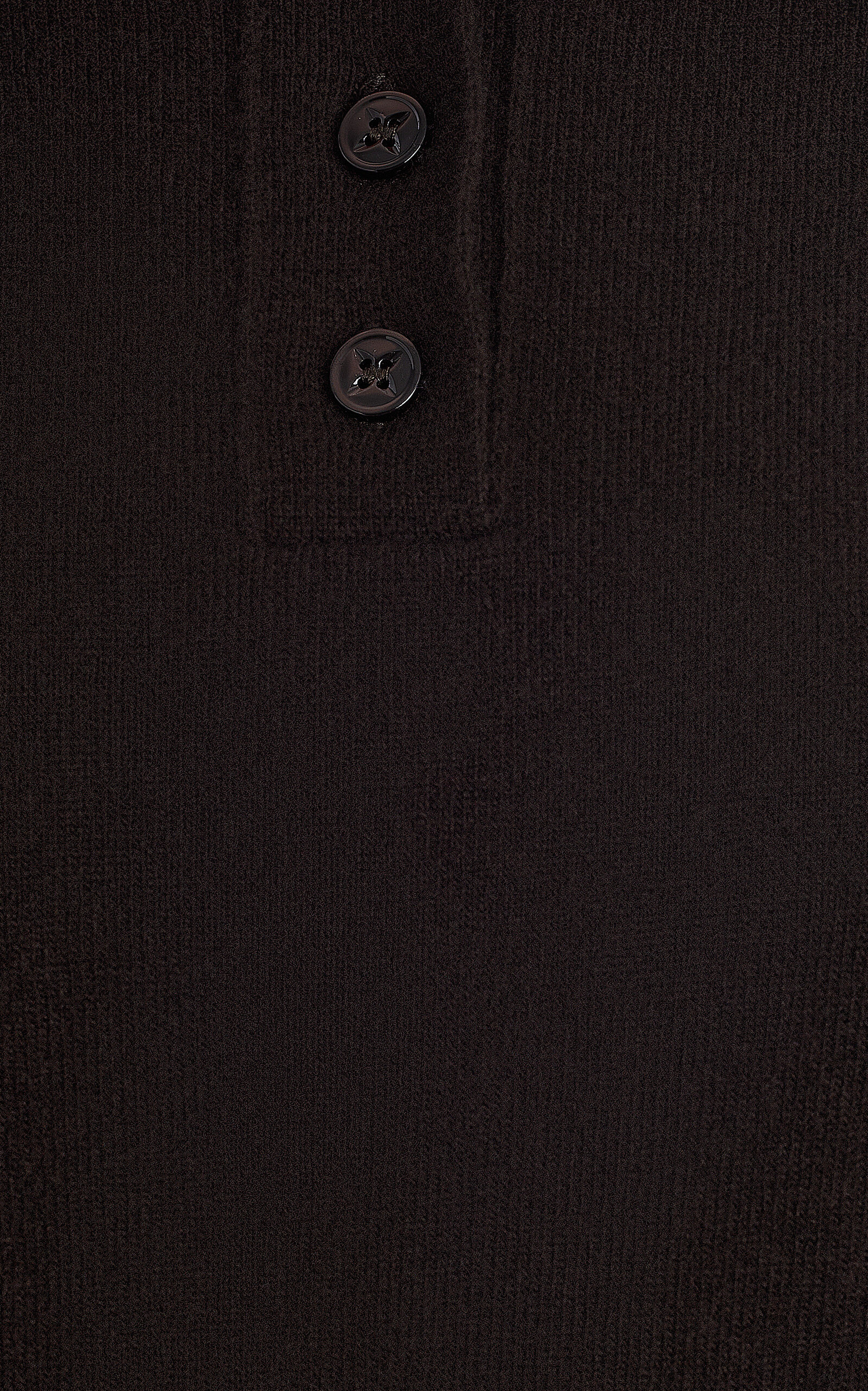 Knit Wool Polo Top brown - 5