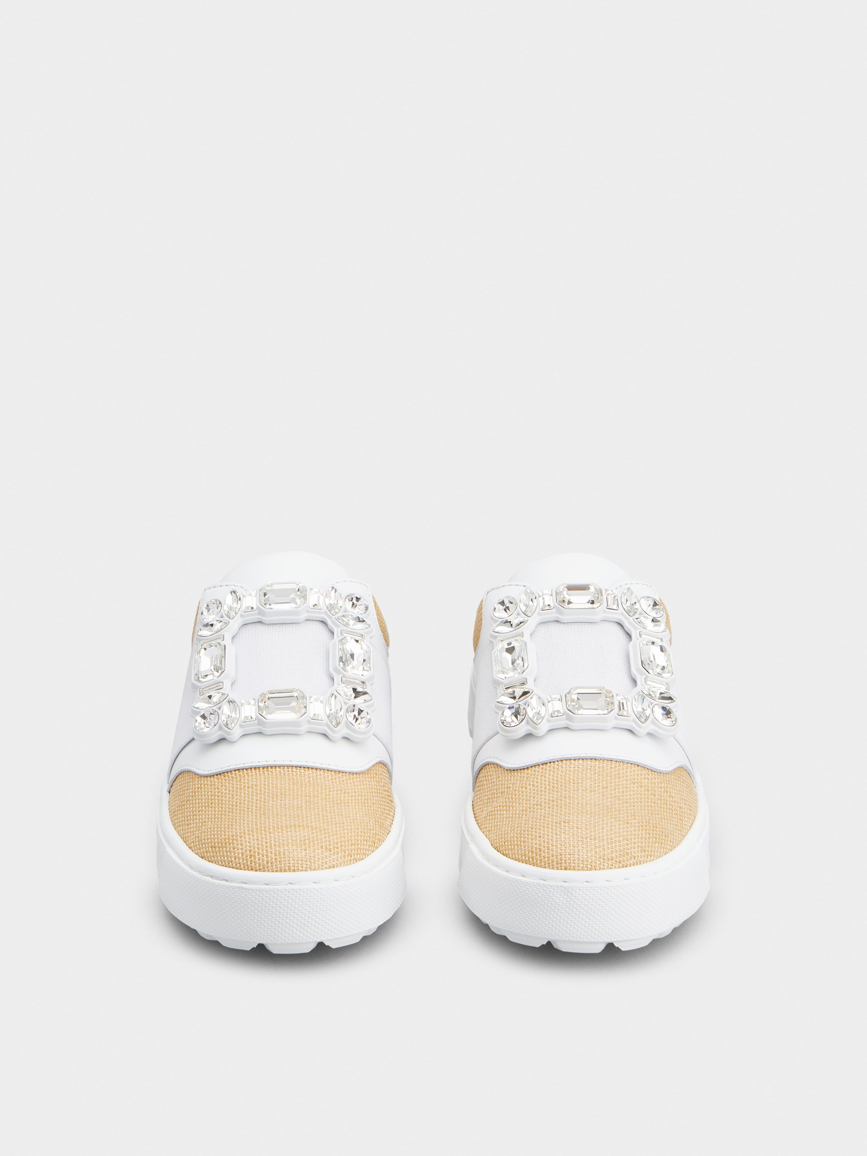 Very Vivier Strass Buckle Mules in Leather - 6